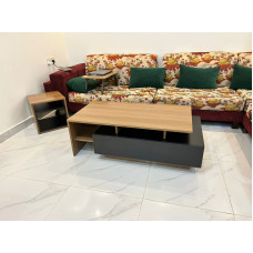 طاولة وسط Alfa اسود مع بني126