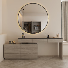 تسريحه رمادي فاتح مع رمادي غامق