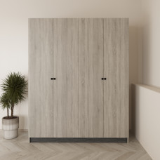 دولاب ملابس  رمادي فاتح مع رمادي غامق