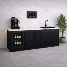 MH  اسود مع ابيض رخامي