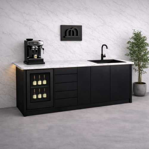 MH  اسود مع ابيض رخامي