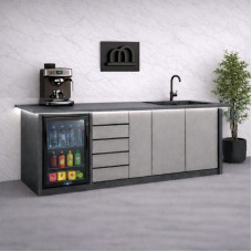 MH  لون  رمادي غامق مع رمادي فاتح