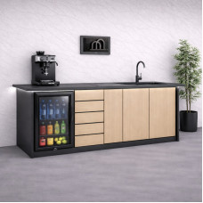 MH  لون  رمادي غامق مع بيج